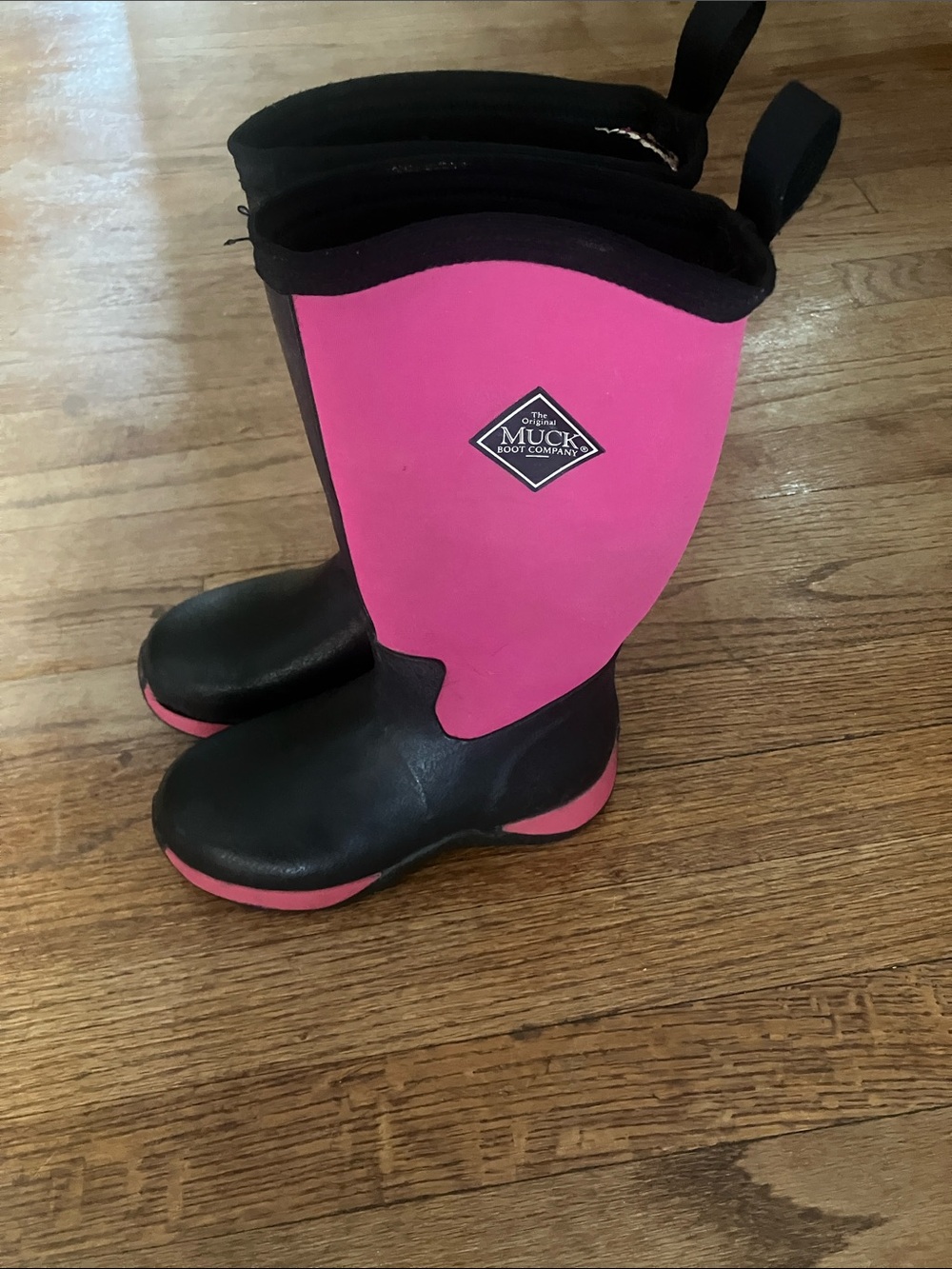 Muck Boot Company Kids Waterproof Pink and Black Boots